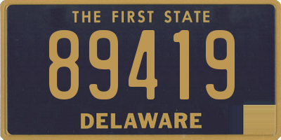 DE license plate 89419