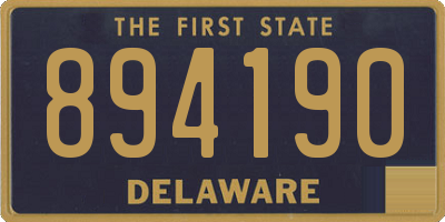 DE license plate 894190