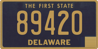 DE license plate 89420