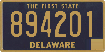 DE license plate 894201