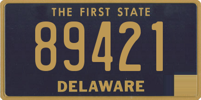 DE license plate 89421