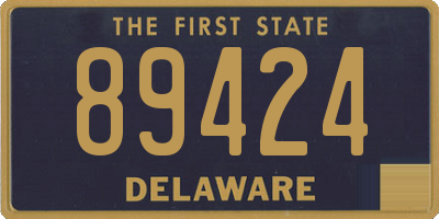 DE license plate 89424