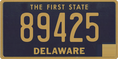 DE license plate 89425