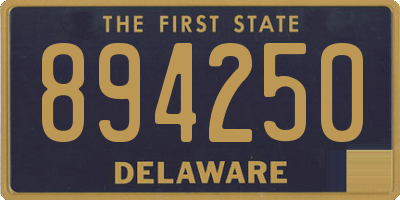 DE license plate 894250