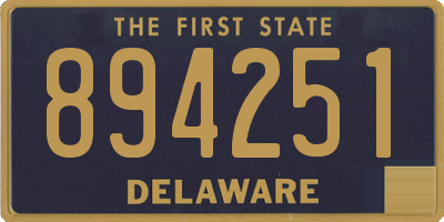 DE license plate 894251