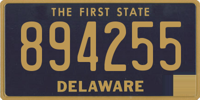 DE license plate 894255