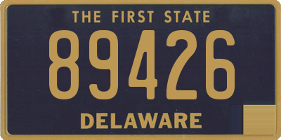 DE license plate 89426