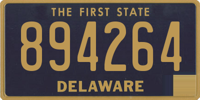 DE license plate 894264