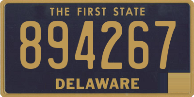 DE license plate 894267
