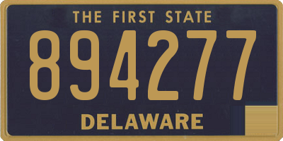 DE license plate 894277