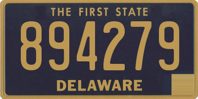 DE license plate 894279