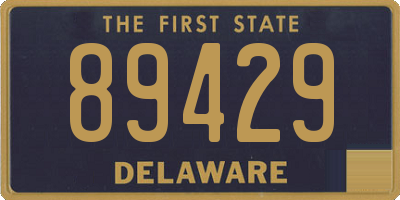 DE license plate 89429