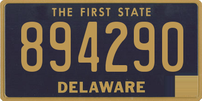 DE license plate 894290