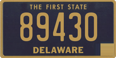 DE license plate 89430