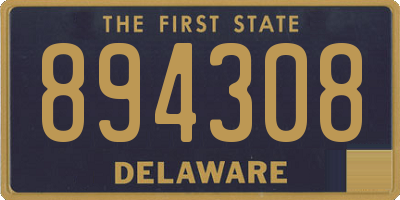 DE license plate 894308