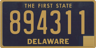 DE license plate 894311