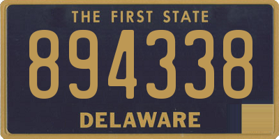 DE license plate 894338