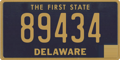 DE license plate 89434