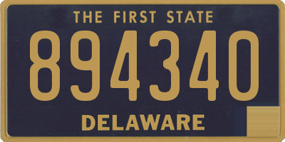DE license plate 894340