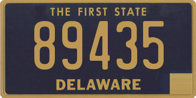 DE license plate 89435