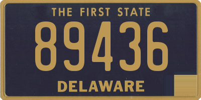 DE license plate 89436