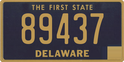 DE license plate 89437