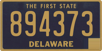 DE license plate 894373