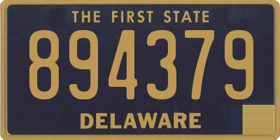 DE license plate 894379