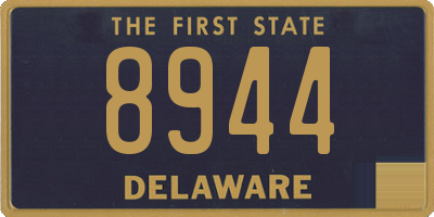 DE license plate 8944