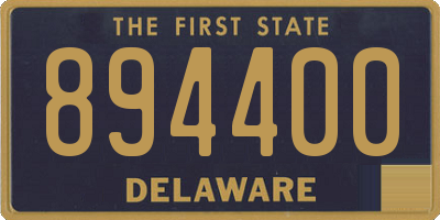 DE license plate 894400