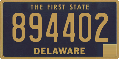 DE license plate 894402