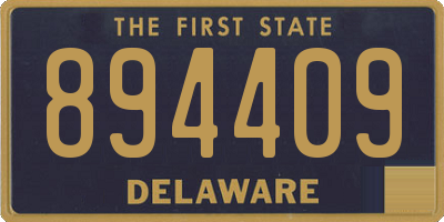 DE license plate 894409