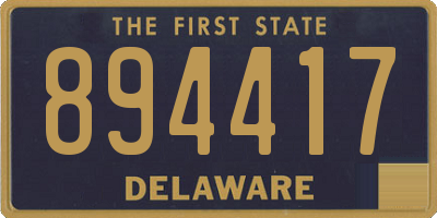 DE license plate 894417