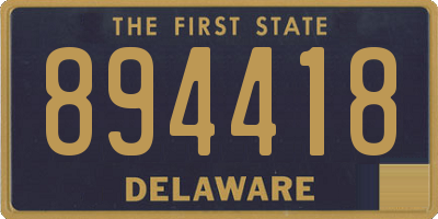 DE license plate 894418