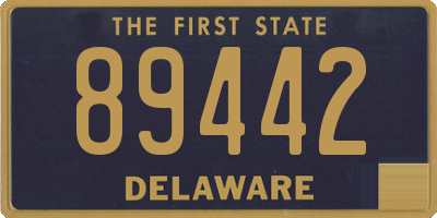 DE license plate 89442