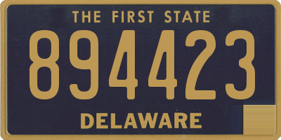 DE license plate 894423