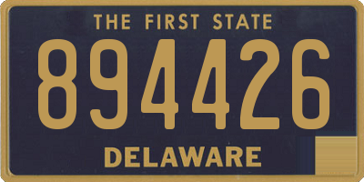 DE license plate 894426