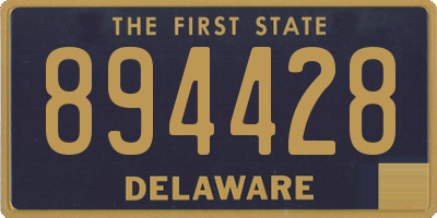DE license plate 894428