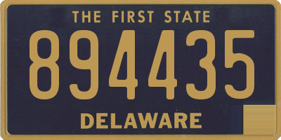 DE license plate 894435