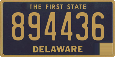 DE license plate 894436