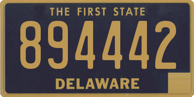 DE license plate 894442