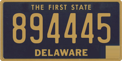DE license plate 894445
