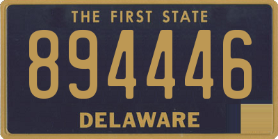 DE license plate 894446
