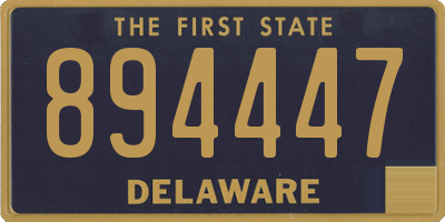 DE license plate 894447