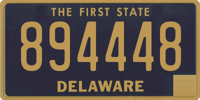 DE license plate 894448