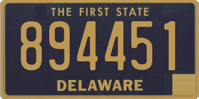 DE license plate 894451
