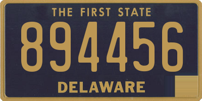 DE license plate 894456