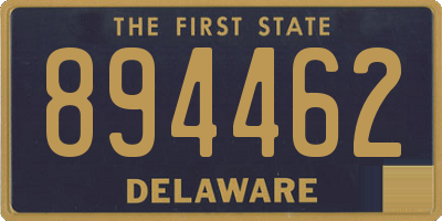 DE license plate 894462