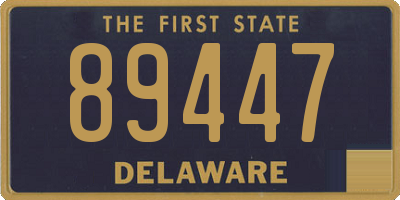 DE license plate 89447