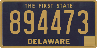 DE license plate 894473
